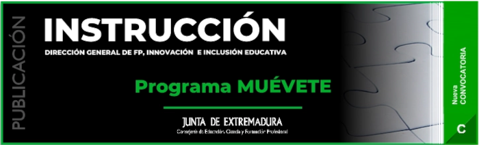 Instrucción publicada para el programa MUÉVETE 24/25