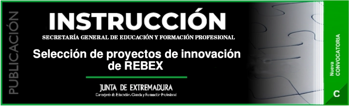 Selección proyectos de innovación para centros REBEX