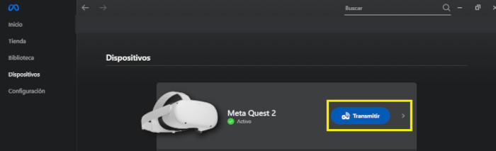 Imagen para App de Control Externo de Gafas VR